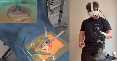 VirtualiSurg使用SenseGlove触觉手套开发XR手术培训体验