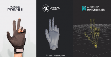 Manus Prime Ⅱ Xsens让运动会吉祥物Lesik栩栩如生