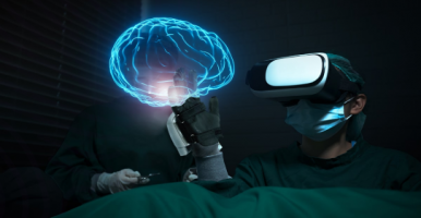 脑损伤康复中心使用SenseGlove力反馈手套帮助患者进行康复训练